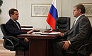 With Governor of Primorye Territory Sergei Darkin.