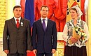 Орденом «Родительская слава» награждены Сергей и Надежда Николаевы.