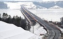 Opening of the last sections of the M-12 Vostok motorway between Moscow and Kazan. Photo: Maxim Bogodvid, RIA Novosti