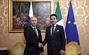 С Председателем Совета министров Итальянской Республики Джузеппе Конте.