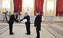 Владимир Путин принял верительную грамоту у посла Республики Беларусь Владимира Семашко.