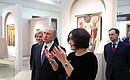 Visit to Tretyakov Gallery. With General Director of the State Tretyakov Gallery Zelfira Tregulova.