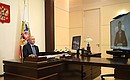 Рабочая встреча с временно исполняющим обязанности губернатора Архангельской области Александром Цыбульским (в режиме видеоконференции).