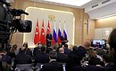 Following Russian-Turkish talks, Vladimir Putin and Recep Tayyip Erdogan made statements for the press.