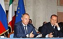President Putin during a joint news conference with Italian Prime Minister Silvio Berlusconi summarising the Russia-European Union summit.