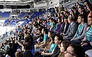 Перед началом церемонии открытия Кубка мира по хоккею среди молодёжных клубных команд «Сириус 2019».
