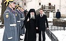 Во время посещения Спасо-Евфимиевского монастыря. С архиепископом Владимирским и Суздальским Евлогием.