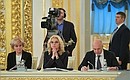 Deputy Prime Minister Olga Golodets (left), Deputy Prime Minister Tatyana Golikova and First Deputy Prime Minister – Finance Minister Anton Siluanov at the State Council meeting.