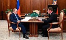 Встреча с генеральным директором холдинга «Вертолёты России» Андреем Богинским.