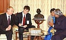 С Президентом Индии Абдул Каламом.