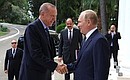 С Президентом Турции Реджепом Тайипом Эрдоганом. Фото ТАСС