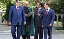 С Президентом Афганистана Хамидом Карзаем, Президентом Пакистана Асифом Али Зардари и Президентом Таджикистана Эмомали Рахмоном.