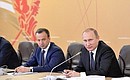 With Deputy Prime Minister Arkady Dvorkovich at the meeting of the Council for the Development of Physical Culture and Sport.