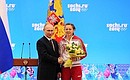 Орденом Дружбы награждена двукратный серебряный призёр Олимпийских игр в биатлоне Ольга Вилухина.