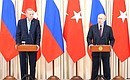 News conference following the Russian-Turkish talks. Photo: Sergei Karpukhin, TASS