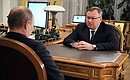 Meeting with VTB Bank Chairman and CEO Andrei Kostin.