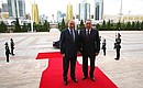 With President of Kazakhstan Nursultan Nazarbayev. Photo: Konstantin Zavrazhin