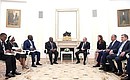 Meeting with President of Gabon Ali Bongo Ondimba.