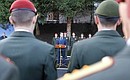 Церемония вручения государственных наград военнослужащим внутренних войск МВД России, отличившимся при выполнении боевых задач.