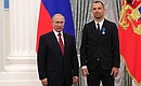 The Order of Honour is presented to member of the Russia national football team Sergei Ignashevich.