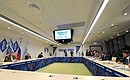 Meeting on readiness of 2014 Olympic facilities.