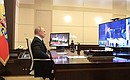 Meeting with permanent members of Security Council, via videoconference.
