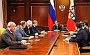 Meeting with the permanent members of the Security Council.