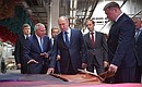 At Ryazan Tannery. Vladimir Putin got an overview of the company’s main activities.