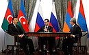 With President of Azerbaijan Ilham Aliyev (left) and President of Armenia Serzh Sargsyan.