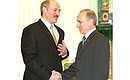 President Putin with Belarusian President Alexander Lukashenko.