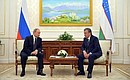 С Премьер-министром Узбекистана Шавкатом Мирзиёевым.