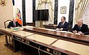 С заместителем Министра обороны Юнус-Беком Евкуровым и Андреем Трошевым.