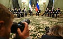 Russia-Uzbekistan talks in narrow format. Photo: Pavel Bednyakov, RIA Novosti