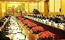 Russian-Chinese enlarged-format talks.