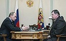 With the General Prosecutor of Russia, Vladimir Ustinov.