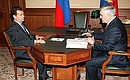 С Президентом Республики Ингушетия Муратом Зязиковым.