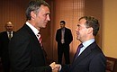 With Norwegian Prime Minister Jens Stoltenberg.