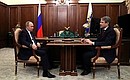 With Agriculture Minister Alexander Tkachev.