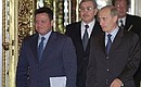 President Putin with King Abdullah II of Jordan.