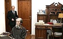 В гостях у Александра Солженицына.