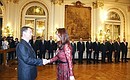 With President of Argentina Cristina Fernandez de Kirchner.