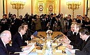 Первое заседание Высшего Государственного Совета России и Белоруссии.