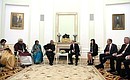 Meeting with President of India Pranab Mukherjee.