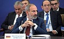 Prime Minister of Armenia Nikol Pashinyan at the Supreme Eurasian Economic Council meeting in expanded format.