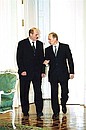 President Vladimir Putin with Belarusian President Alexander Lukashenko.