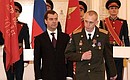 Церемония вручения государственных наград. Орденом Мужества награждается Дмитрий Ковалёв.