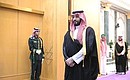 Crown Prince and Prime Minister of the Kingdom of Saudi Arabia Mohammed bin Salman Al Saud before Russian-Saudi talks. Photo: Alexei Nikolskiy, RIA Novosti