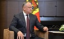 President of Moldova Igor Dodon.
