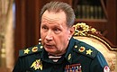 Директор Федеральной службы войск национальной гвардии – главнокомандующим войсками национальной гвардии Российской Федерации Виктор Золотов.