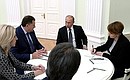 Meeting with President of the Republika Srpska entity of Bosnia and Herzegovina Milorad Dodik.